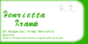 henrietta kramp business card